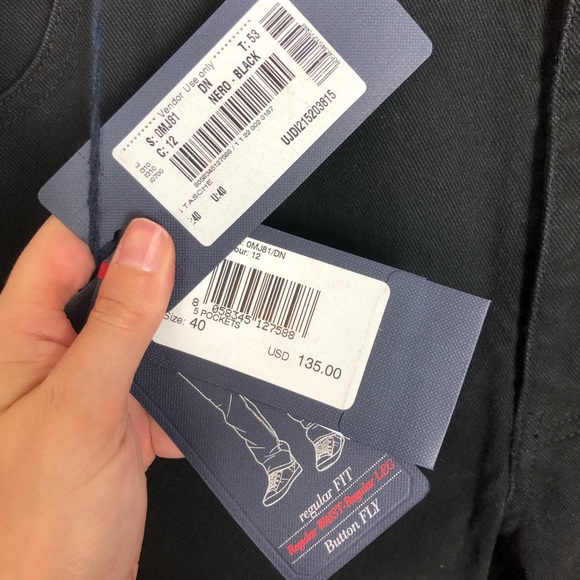 NWT Armani Jeans J21 Regular Fit Black W40 x L32 - Picture 3 of 8